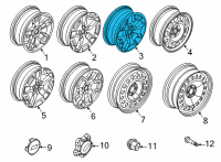 OEM 2021 Ford Bronco Sport WHEEL ASY Diagram - M1PZ-1007-D