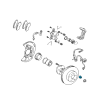 OEM Toyota Avalon Axle Nut Diagram - 90178-A0029