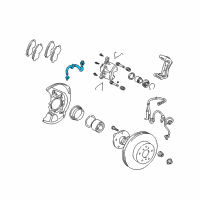 OEM 2001 Toyota Solara Brake Hose Diagram - 90080-94094