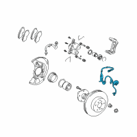 OEM 2000 Toyota Solara ABS Sensor Wire Diagram - 89542-07010