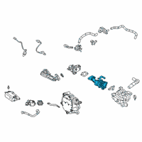 OEM Lexus UX200 Cooler Assembly, EGR Diagram - 25680-24010