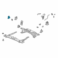 OEM 2002 Honda Accord Rubber, Transmission Mounting (AT) Diagram - 50806-S0A-980