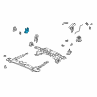 OEM 1998 Honda Accord Bracket, Transmission Mounting (Automatic) Diagram - 50825-S84-A80