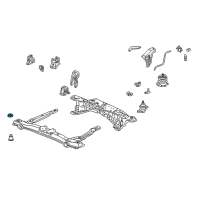OEM 2003 Acura CL Insulator C, Sub-Frame Mounting (Upper) Diagram - 50281-S87-A00