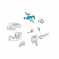 OEM 2003 Nissan 350Z Lock Set-Steering Diagram - D8700-5L31M