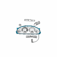 OEM 2007 Dodge Caravan Cluster-Instrument Panel Diagram - 56044973AD