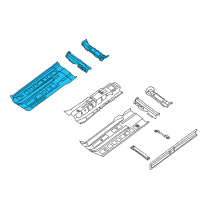 OEM 2020 Nissan Maxima Floor Front Diagram - 74320-3TA0D