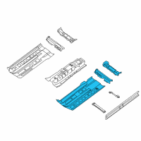 OEM 2015 Nissan Altima Floor Front Diagram - 74321-3TA0D