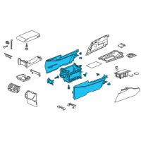 OEM 2016 Acura RLX Box (Light Orchid) Diagram - 83412-TY3-A02ZA