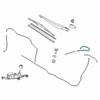 OEM 2020 Toyota Prius Washer Hose Diagram - 90099-62145