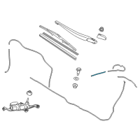 OEM 2020 Toyota Prius Washer Hose Diagram - 90099-62129