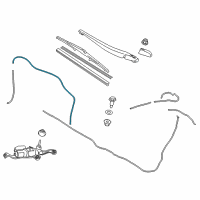 OEM 2021 Toyota Prius Washer Hose Diagram - 90099-62157