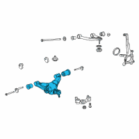 OEM 2015 Toyota Tundra Lower Control Arm Diagram - 48068-09100