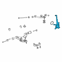 OEM Toyota Sequoia Knuckle Diagram - 43211-0C020