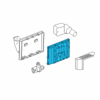 OEM 2012 Chevrolet Silverado 2500 HD Engine Control Module Assembly Diagram - 12648344