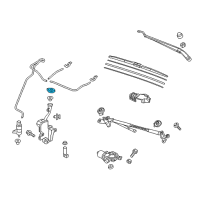 OEM 2022 Honda Ridgeline Cap, Washer Mouth Diagram - 76802-TG7-A01