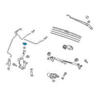 OEM 2017 Honda Pilot Cap, Washer Mouth Diagram - 76802-TG7-A01