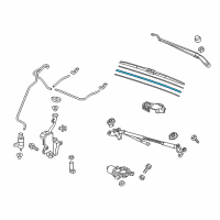 OEM 2018 Honda Ridgeline Rubber, Blade (600MM) Diagram - 76622-TG7-A01