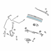 OEM Honda Ridgeline Rubber, Blade (600MM) Diagram - 76622-TG7-A01