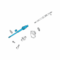 OEM Lexus LS430 Shaft Assy, Steering Intermediate, NO.2 Diagram - 45260-50070