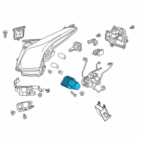 OEM 2018 Cadillac ATS Run Lamp Bulb Diagram - 22783822