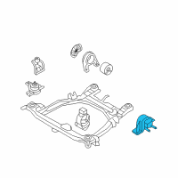 OEM Hyundai Transaxle Mounting Bracket Assembly Diagram - 21830-2P600