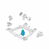 OEM 2012 Hyundai Santa Fe Bracket Assembly-Roll Stopper, Front Diagram - 21910-2B200