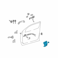 OEM 2012 Toyota Tundra Lock Assembly Diagram - 69030-0C060