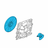 OEM 2016 Cadillac CT6 Fan Motor Diagram - 84075446