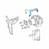 OEM Acura RL Pipe S, Brake Diagram - 46372-SW5-J10