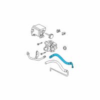 OEM 2003 Chevrolet Cavalier Hose Asm-P/S Gear Inlet *Marked Print Diagram - 22670490