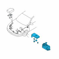 OEM 2006 Kia Amanti Engine Room Junction Box Assembly Diagram - 919503F020