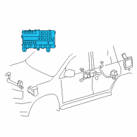 OEM Lexus IS250 Relay, Skid Control Diagram - 88263-21010