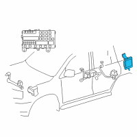 OEM Lexus Computer, Suspension Control Diagram - 89293-60081