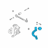 OEM 2019 Kia Stinger Tension Arm Assembly-Front Diagram - 54505J5000