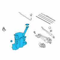 OEM 2015 Toyota Prius C Washer Reservoir Diagram - 85315-52400