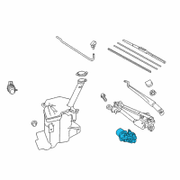 OEM 2015 Toyota Prius C Front Motor Diagram - 85110-52830