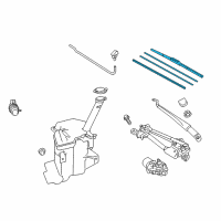 OEM 2012 Toyota Prius C Front Blade Diagram - 85212-52220