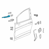 OEM Chrysler Voyager Handle-Front Door Exterior Diagram - 5RR18AXRAD