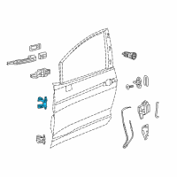 OEM 2017 Chrysler Pacifica Door Hinge Right Diagram - 68269775AC