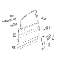 OEM Chrysler Pacifica Link-Key Cylinder To Latch Diagram - 68314746AB