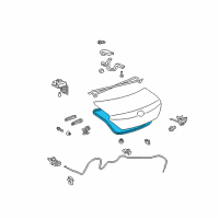 OEM 2006 Toyota Solara Weatherstrip Diagram - 64461-AA040