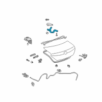 OEM 2005 Toyota Solara Hinge Diagram - 64503-AA050