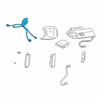OEM 2000 Buick LeSabre Coil Kit, Steering Wheel Inflator Restraint Module Diagram - 26087286