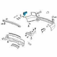 OEM Acura MDX Back Up Sensors (Billet Silver Metallic - Exterior) Diagram - 08V67-STX-220K