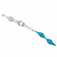 OEM 2020 Lincoln Corsair SHAFT - FRONT AXLE Diagram - LX6Z-3B437-D