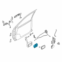 OEM 2002 Infiniti QX4 Handle Assy-Door Inside, Lh Diagram - 80671-3W40A