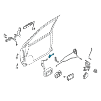 OEM 2002 Nissan Pathfinder Link-Door Stopper Diagram - 80430-5W90A