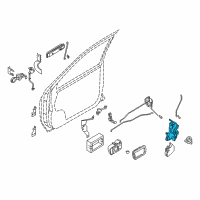 OEM 2004 Nissan Pathfinder Front Right (Passenger-Side) Door Lock Actuator Diagram - 80502-4W90A