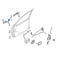 OEM Nissan Pathfinder Switch Assembly-Door Lock LH Diagram - 80603-0W001